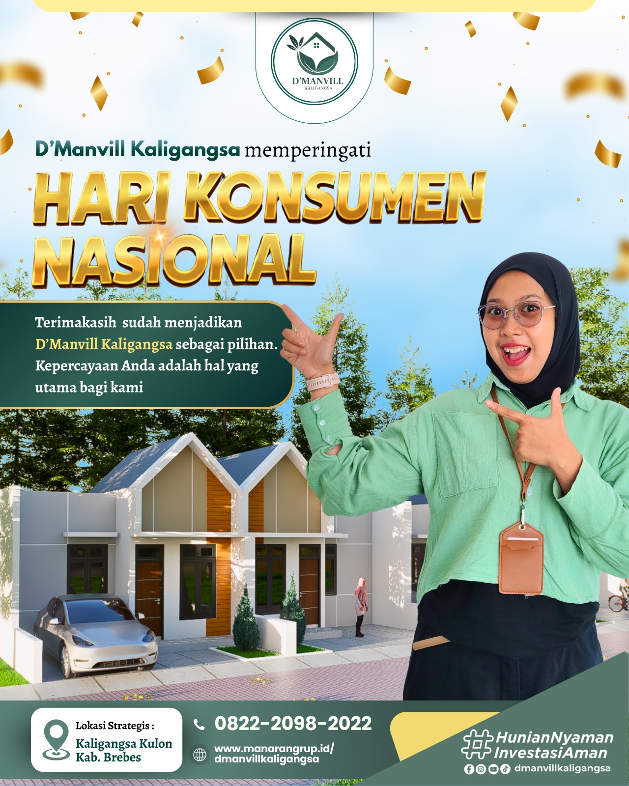 Selamat Hari Konsumen Nasional – Terima Kasih Telah Mempercayai D’Manvill Kaligangsa