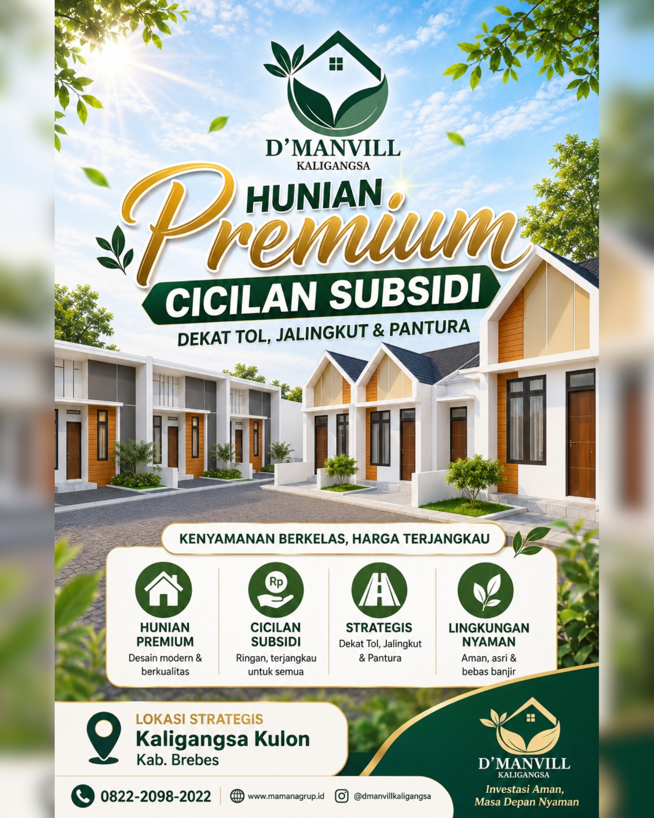 Hunian Premium Cicilan Subsidi di Brebes, Solusi Rumah Nyaman Dekat Tol dan Pantura