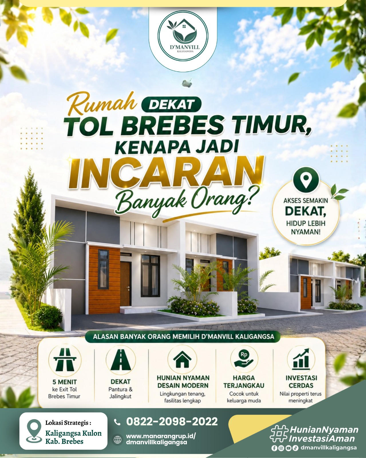 Rumah Dekat Tol Brebes Timur, Kenapa Jadi Incaran Banyak Orang?